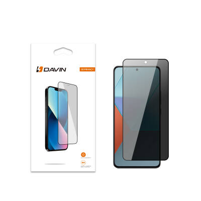 Xiaomi Redmi Note 12 4G Davin 5D Privacy Glass Screen Protector Black