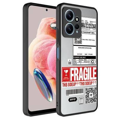 Xiaomi Redmi Note 12 4G Kılıf Aynalı Desenli Kamera Korumalı Parlak Zore Mirror Kapak Fragile