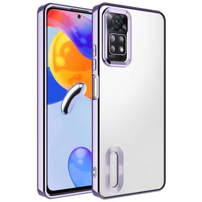 Xiaomi Redmi Note 12 Pro 4G Case Camera Protected Zore Omega Cover With Logo Lila