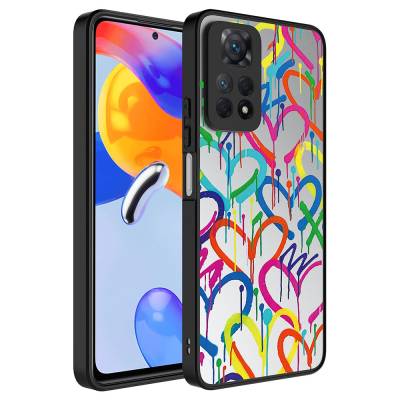 Xiaomi Redmi Note 12 Pro 4G Case Mirror Patterned Camera Protected Glossy Zore Mirror Cover Kalp