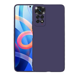 Xiaomi Redmi Note 12 Pro 4G Case Zore Premier Silicone Cover Navy blue