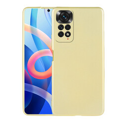 Xiaomi Redmi Note 12 Pro 4G Case Zore Premier Silicone Cover Gold