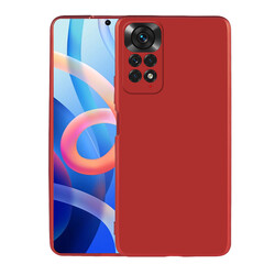 Xiaomi Redmi Note 12 Pro 4G Case Zore Premier Silicone Cover Red