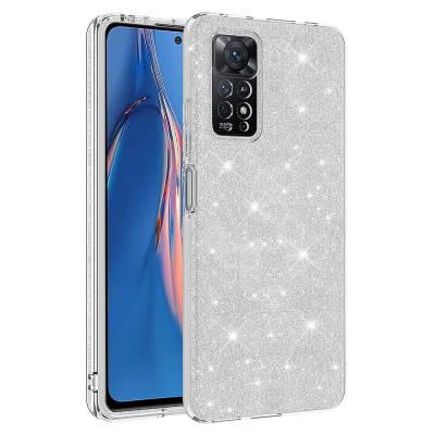 Xiaomi Redmi Note 12 Pro 4G Case Zore Shining Silicone Silver