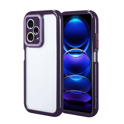 Xiaomi Redmi Note 12 Pro 5G Case Camera Protected Colorful Edge Frame Design Zore Vitamin Cover Derin Mor