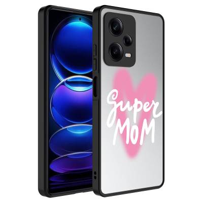 Xiaomi Redmi Note 12 Pro 5G Case Mirror Patterned Camera Protected Glossy Zore Mirror Cover Süper Anne