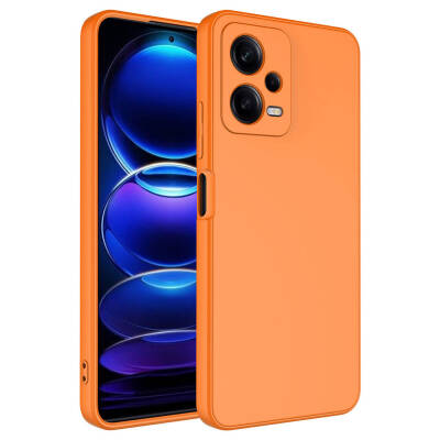 Xiaomi Redmi Note 12 Pro 5G Case Zore Mara Lansman Cover Orange