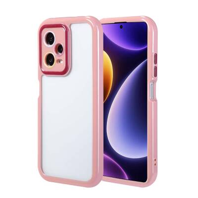 Xiaomi Redmi Note 12 Pro Plus 5G Case Camera Protected Colorful Edge Frame Design Zore Vitamin Cover Plum