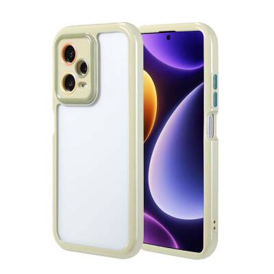 Xiaomi Redmi Note 12 Pro Plus 5G Case Camera Protected Colorful Edge Frame Design Zore Vitamin Cover Green