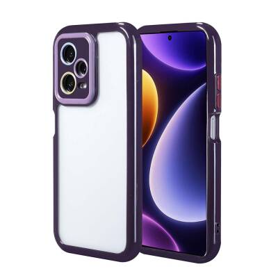 Xiaomi Redmi Note 12 Pro Plus 5G Case Camera Protected Colorful Edge Frame Design Zore Vitamin Cover Derin Mor