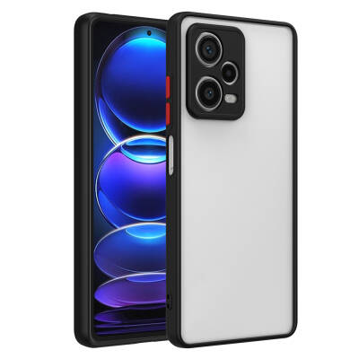 Xiaomi Redmi Note 12 Pro Plus 5G Case Zore Hux Cover Black