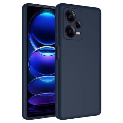 Xiaomi Redmi Note 12 Pro Plus 5G Case Zore Mara Lansman Cover Navy blue