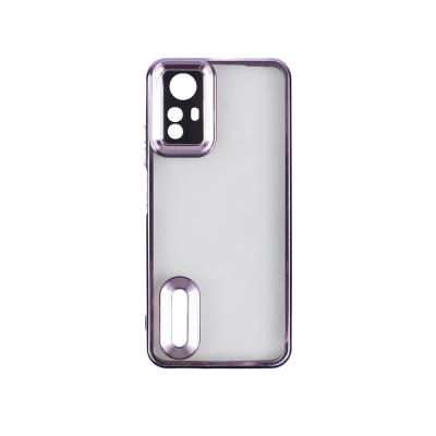 Xiaomi Redmi Note 12S Case Camera Protection Logo Showing Zore Omega Cover Lila