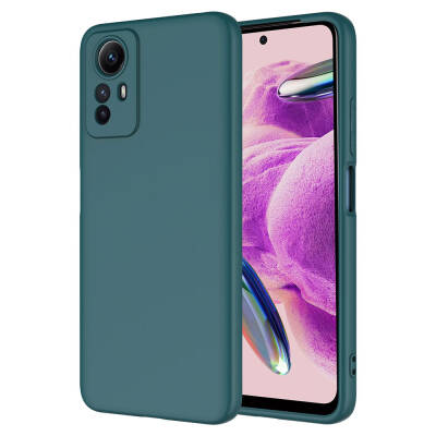 Xiaomi Redmi Note 12S Case Zore Mara Lansman Cover Dark Green