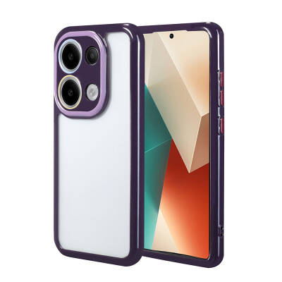 Xiaomi Redmi Note 13 4G Case Camera Protected Colorful Edge Frame Design Zore Vitamin Cover Derin Mor