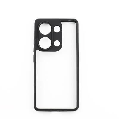 Xiaomi Redmi Note 13 Pro 4G Case Camera Protected Transparent Back Surface Zore New Roll Cover Black