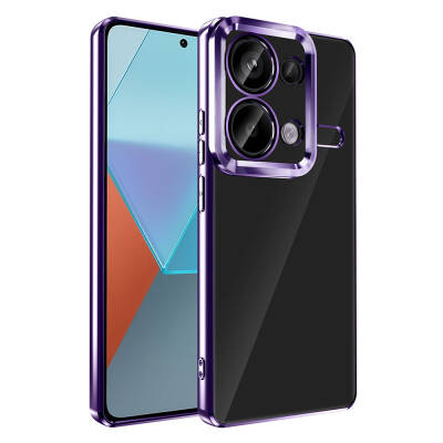 Xiaomi Redmi Note 13 Pro 4G Case Camera Protection Zore Omega Cover Showing Logo Derin Mor