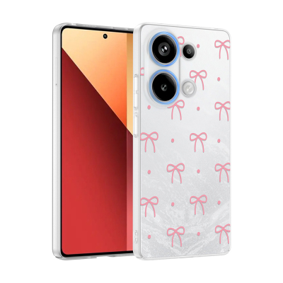 Xiaomi Redmi Note 13 Pro 4G Case with Camera Protector, Patterned Zore Clip Cover Fiyonk