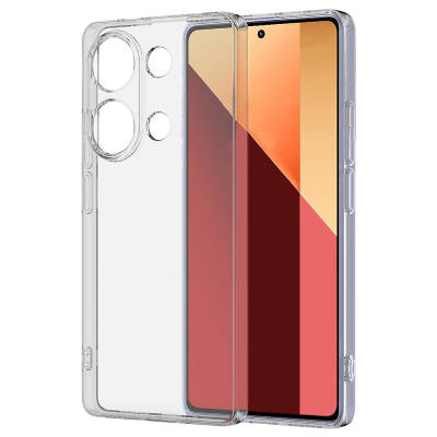 Xiaomi Redmi Note 13 Pro 4G Case Zore Super Silicone Cover Colorless