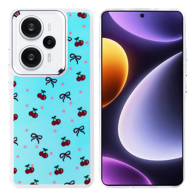 Xiaomi Redmi Note 13 Pro 4G Kılıf Airbag Tasarımlı Zore Hadra Kapak Kiraz