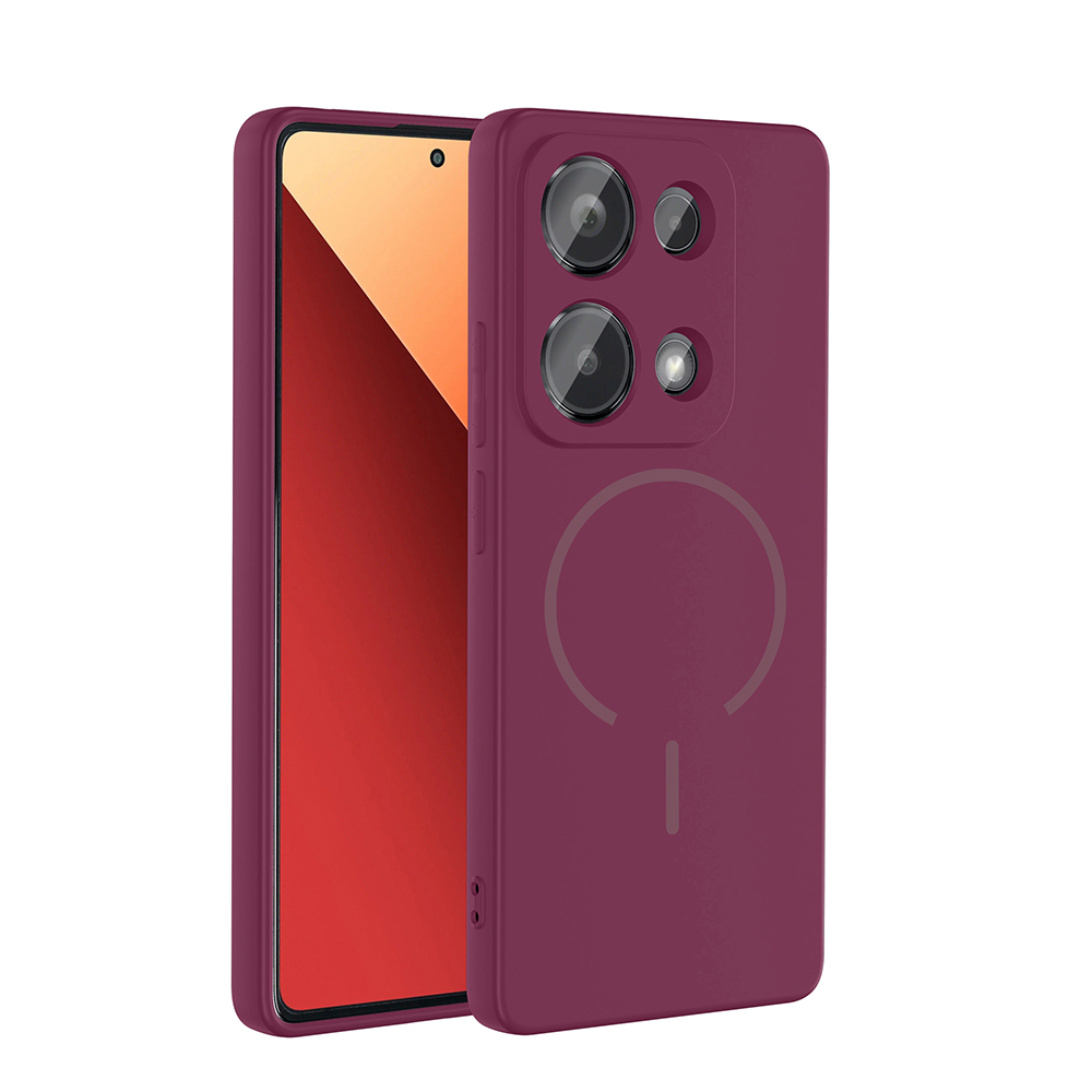 Xiaomi Redmi Note 13 Pro 4G Kılıf M-safe Şarj Özellikli Zore Meta Kapak - 7