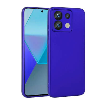 Xiaomi Redmi Note 13 Pro 5G Case Zore Premier Silicone Cover Saks Blue