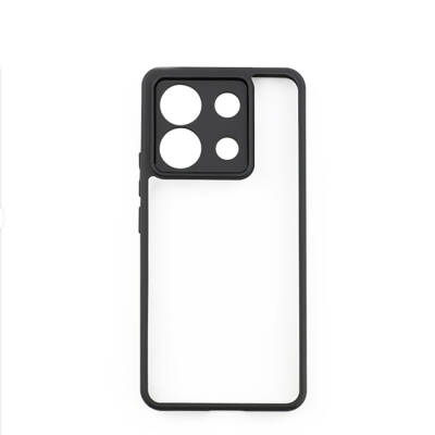 Xiaomi Redmi Note 13 Pro Case Camera Protected Transparent Back Surface Zore New Roll Cover Black