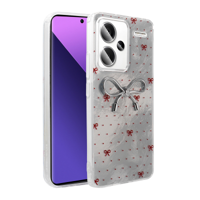 Xiaomi Redmi Note 13 Pro Plus 5G Case Camera Protection Figured Zore Ponti Silicone Cover Açık Mavi