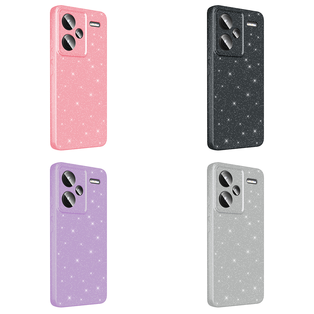 Xiaomi Redmi Note 13 Pro Plus 5G Case Camera Protection Glitter Luxury Zore Koton Cover - 14