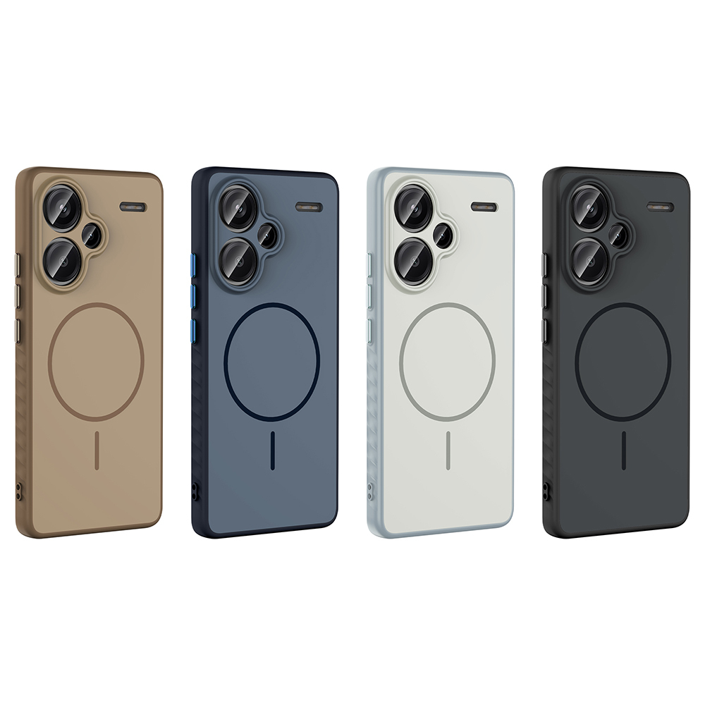 Xiaomi Redmi Note 13 Pro Plus 5G Case M-safe Charging Feature Zore Tea Cover - 14