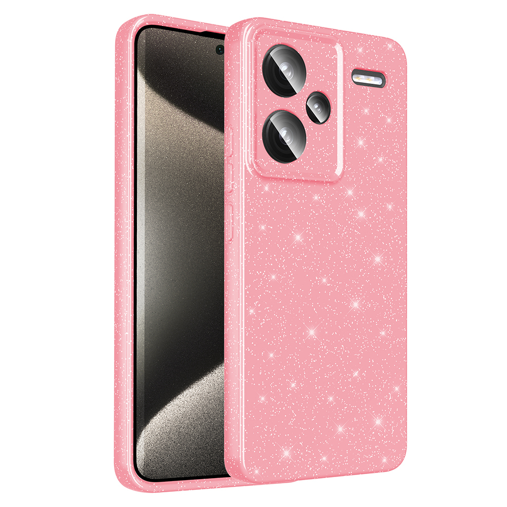 Xiaomi Redmi Note 13 Pro Plus 5G Kılıf Kamera Korumalı Simli Lüks Zore Koton Kapak - 5