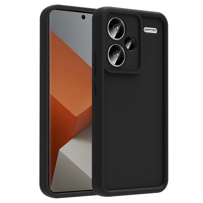 Xiaomi Redmi Note 13 Pro Plus Kılıf Kamera Korumalı Zore Ananas Kapak Siyah