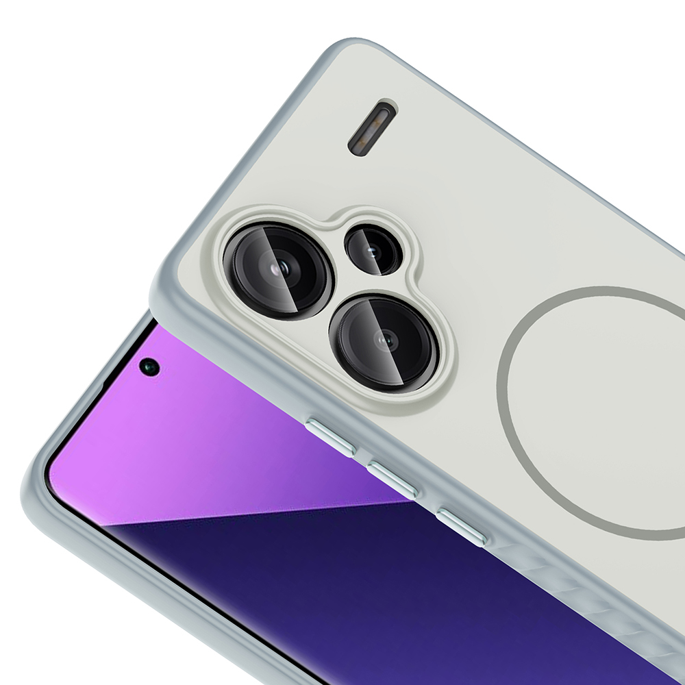 Xiaomi Redmi Note 13 Pro Plus 5G Kılıf M-safe Şarj Özellikli Zore Tea Kapak - 12