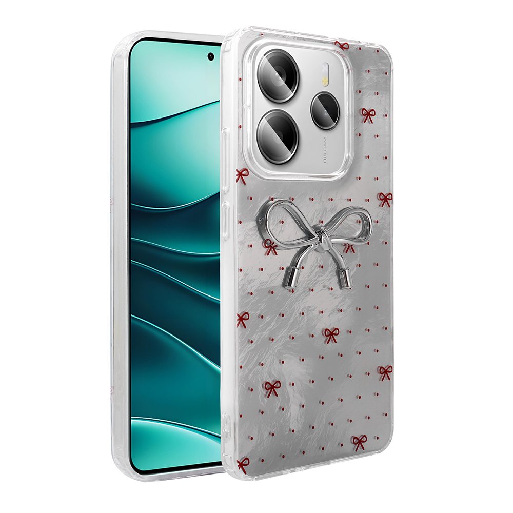 Xiaomi Redmi Note 14 4G Case Camera Protection Figured Zore Ponti Silicone Cover - 5