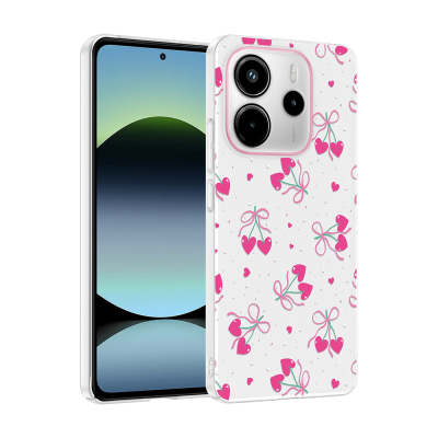 Xiaomi Redmi Note 14 4G Case with Camera Protector, Patterned Zore Clip Cover Kalpli Kiraz