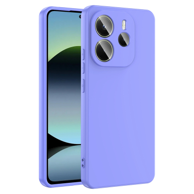 Xiaomi Redmi Note 14 4G Case Zore Mara Lansman Cover Lila