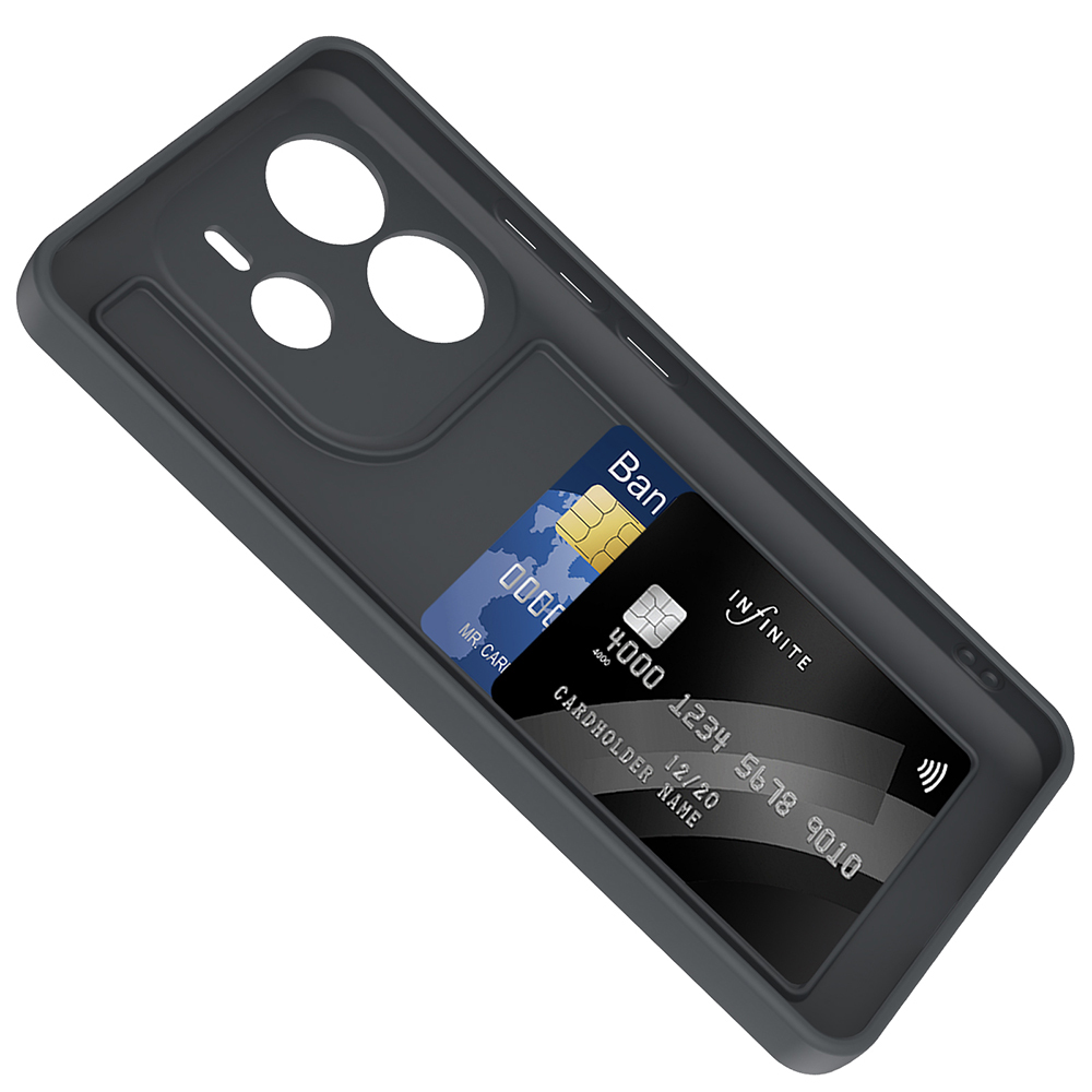 Xiaomi Redmi Note 14 4G Kılıf Kamera Korumalı Kartlık Hazneli Zore Vitra Kapak - 12