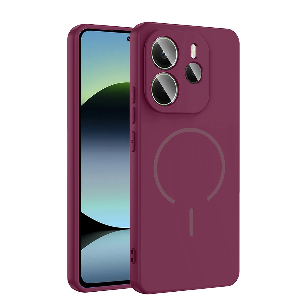 Xiaomi Redmi Note 14 4G Kılıf M-safe Şarj Özellikli Zore Meta Kapak - 1