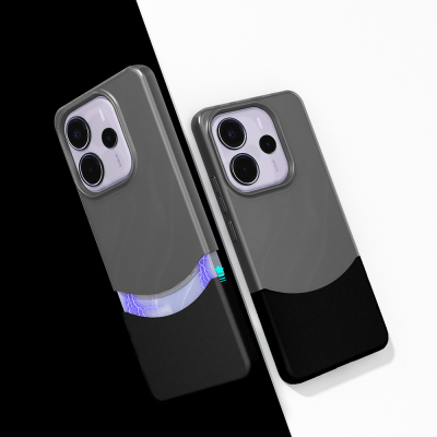 Xiaomi Redmi Note 14 4G Kılıf Mıknatıslı Zore Duble Kapak Siyah