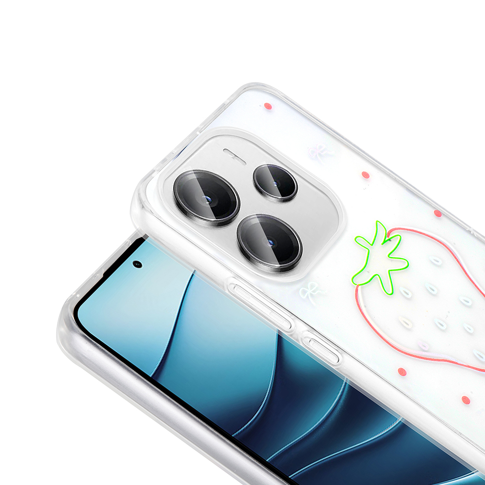 Xiaomi Redmi Note 14 4G Kılıf Şeffaf Figürlü Zore Folk Sert Kapak - 16