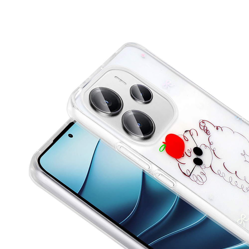 Xiaomi Redmi Note 14 4G Kılıf Şeffaf Figürlü Zore Folk Sert Kapak - 12