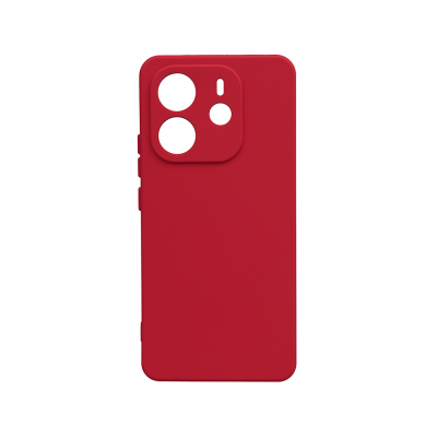 Xiaomi Redmi Note 14 4G Kılıf Zore Biye Silikon Kırmızı