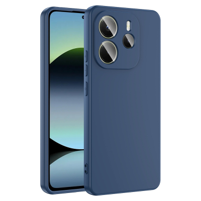 Xiaomi Redmi Note 14 4G Kılıf Zore Mara Lansman Kapak Lacivert