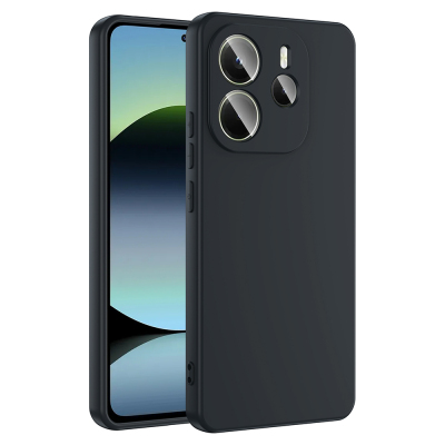 Xiaomi Redmi Note 14 4G Kılıf Zore Mara Lansman Kapak Siyah
