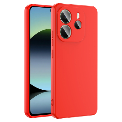 Xiaomi Redmi Note 14 4G Kılıf Zore Mara Lansman Kapak Kırmızı
