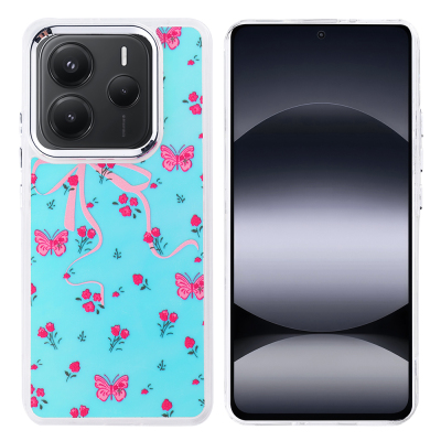 Xiaomi Redmi Note 14 5G Case Airbag Design Zore Hadra Cover Kelebek