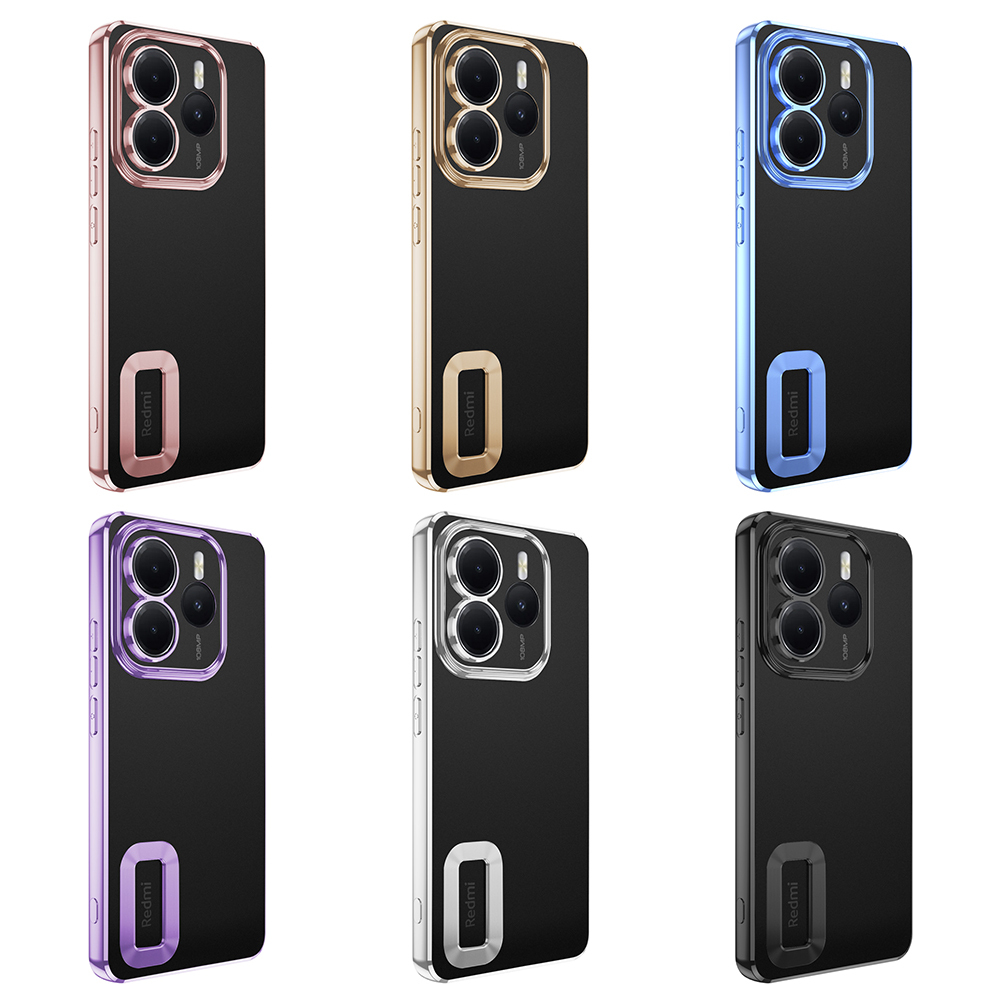 Xiaomi Redmi Note 14 5G Kılıf Kamera Korumalı Logo Gösteren Zore Omega Kapak - 20