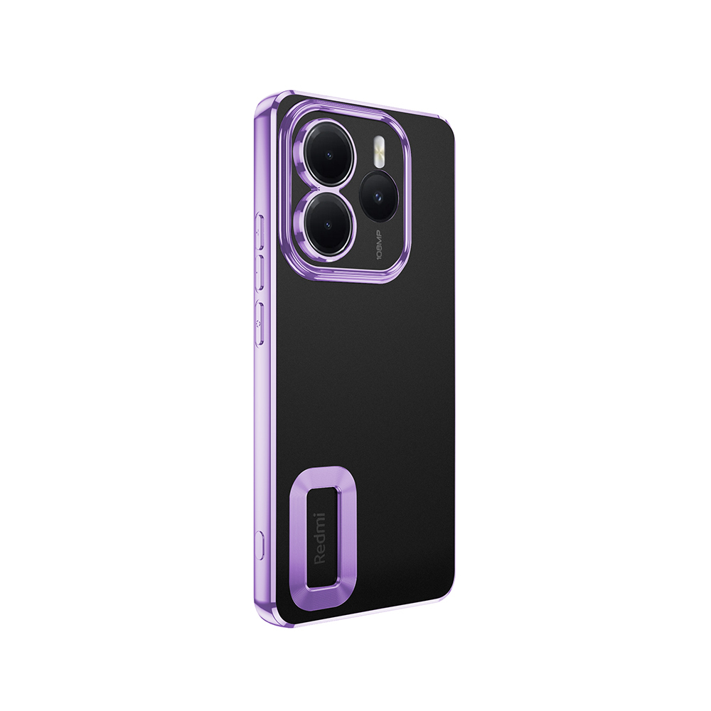 Xiaomi Redmi Note 14 5G Kılıf Kamera Korumalı Logo Gösteren Zore Omega Kapak - 8
