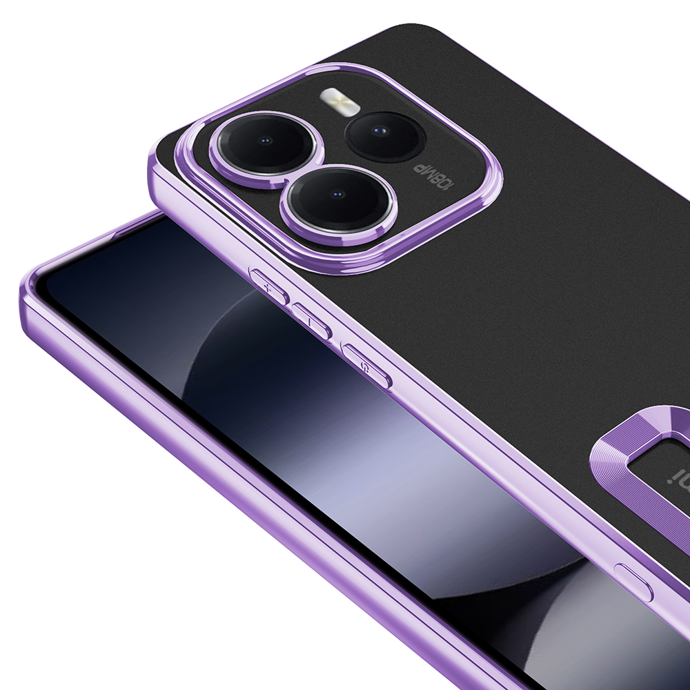 Xiaomi Redmi Note 14 5G Kılıf Kamera Korumalı Logo Gösteren Zore Omega Kapak - 9