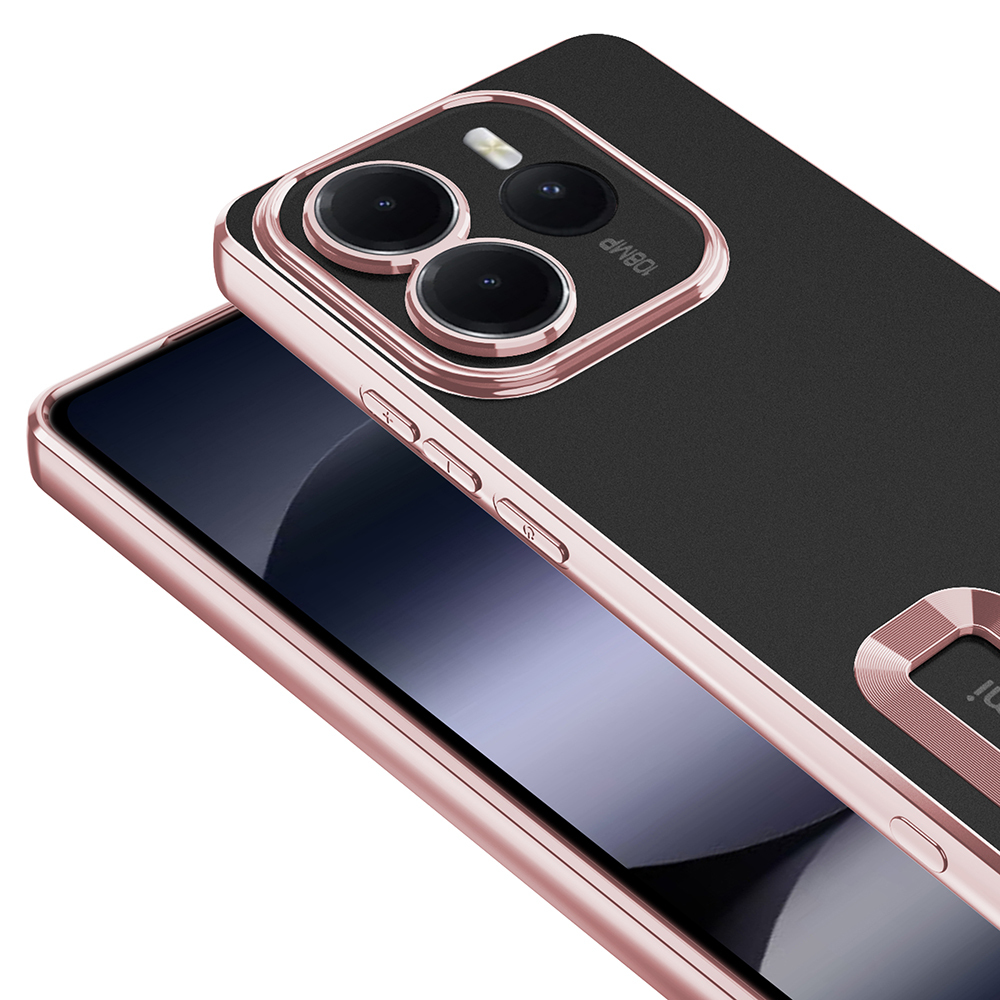 Xiaomi Redmi Note 14 5G Kılıf Kamera Korumalı Logo Gösteren Zore Omega Kapak - 11